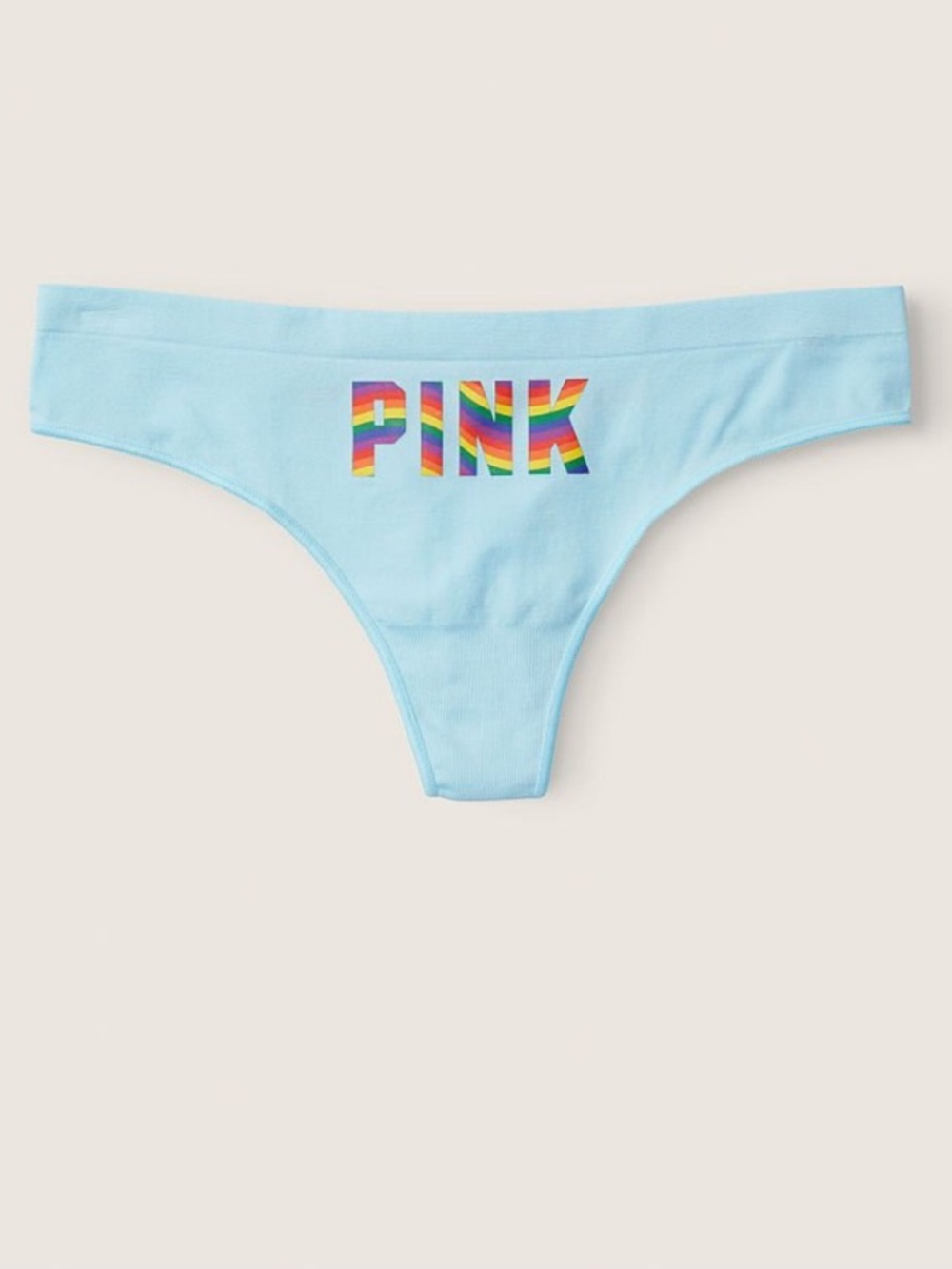PINK Victoria's Secret Light Aqua Thong